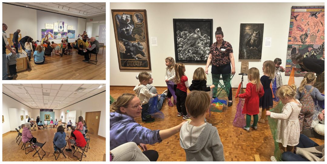 Emily Wesenick leading a variety of programs in the gallery spaces.